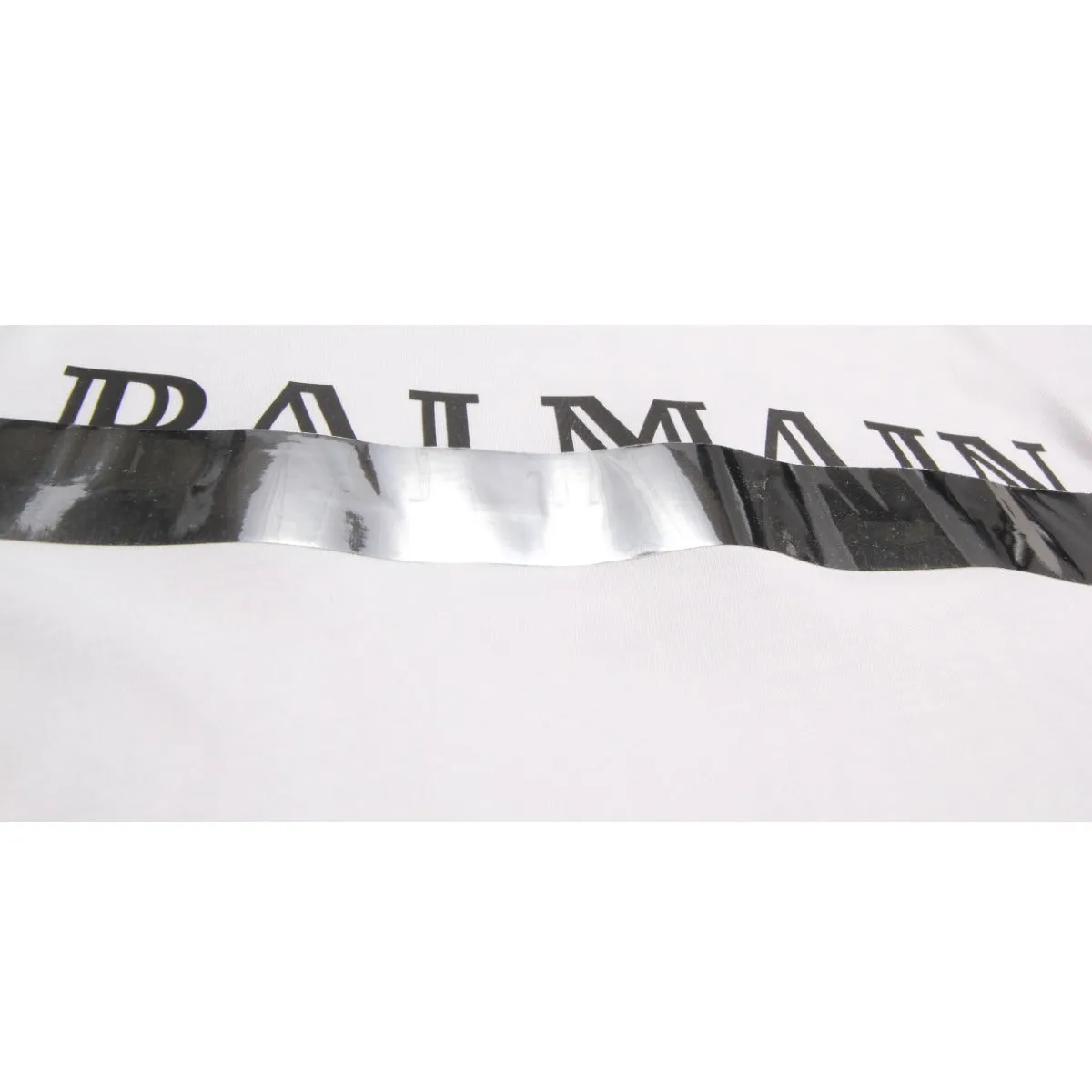 Balmain Kids White Cotton Logo T-Shirt