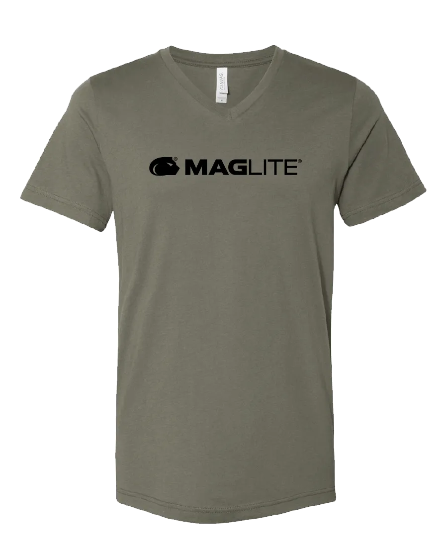 Bella   Canvas Unisex Jersey Short-Sleeve V-Neck T-shirt (3005) Military Green