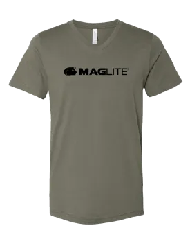 Bella   Canvas Unisex Jersey Short-Sleeve V-Neck T-shirt (3005) Military Green