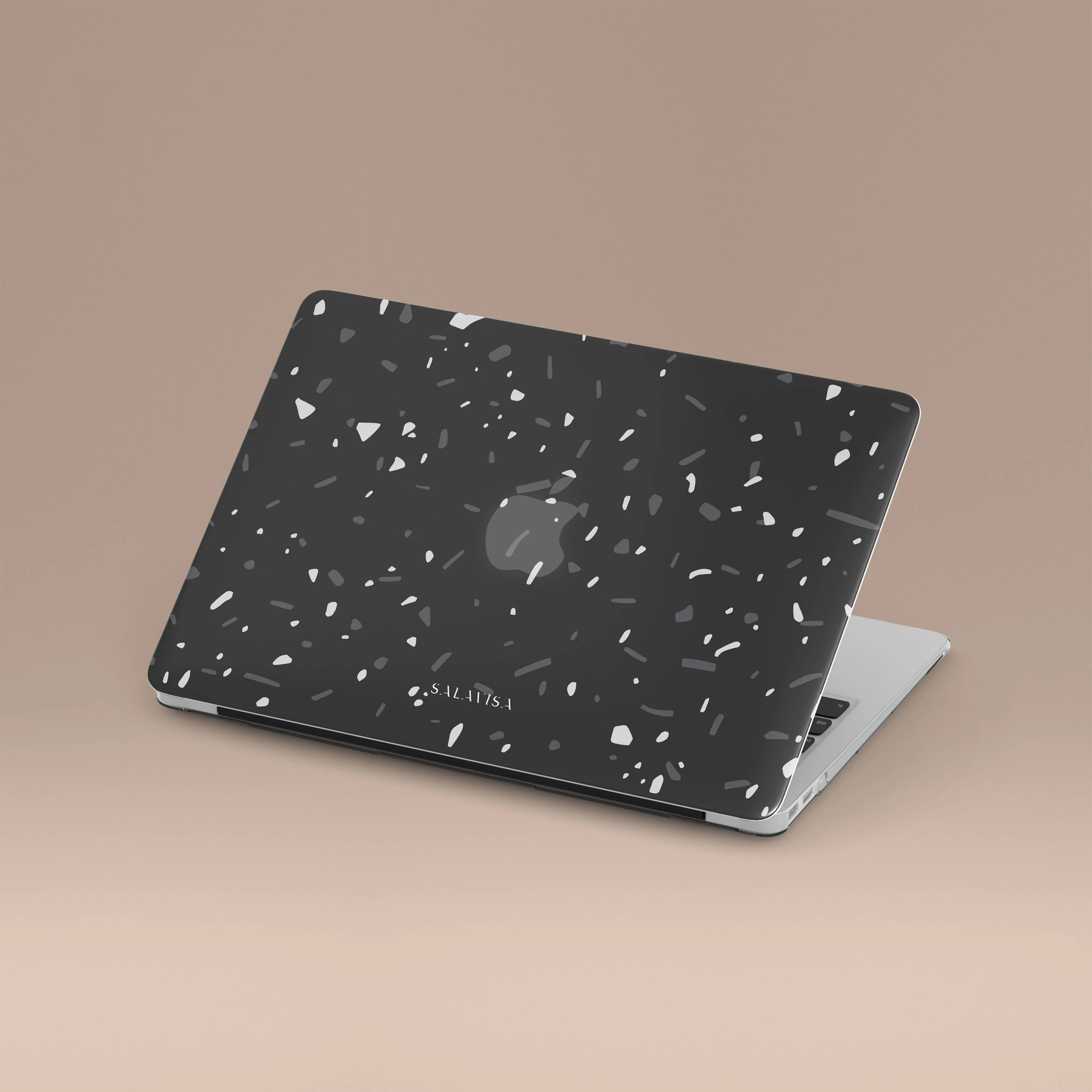 Black Terrazzo MacBook Case