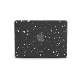 Black Terrazzo MacBook Case