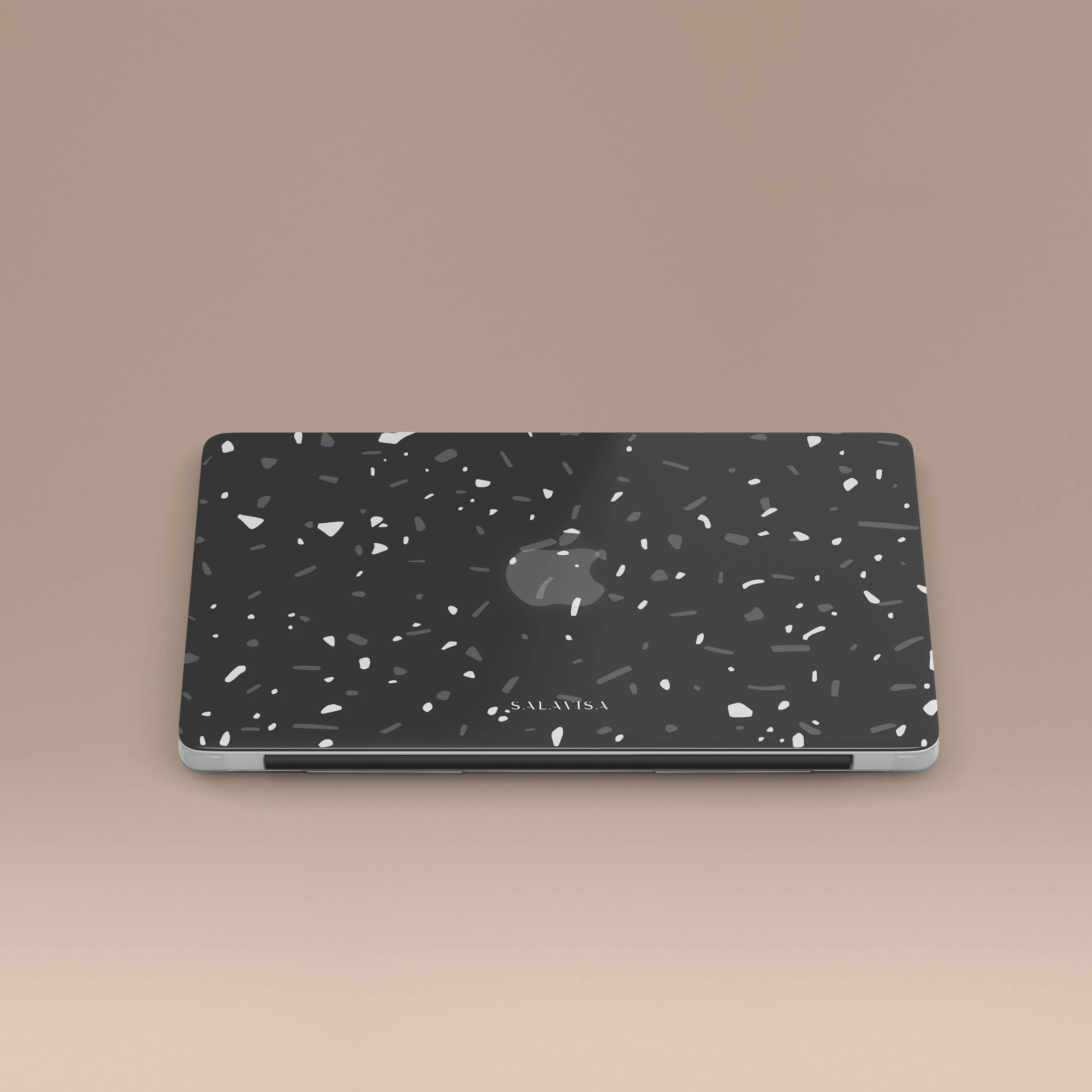 Black Terrazzo MacBook Case