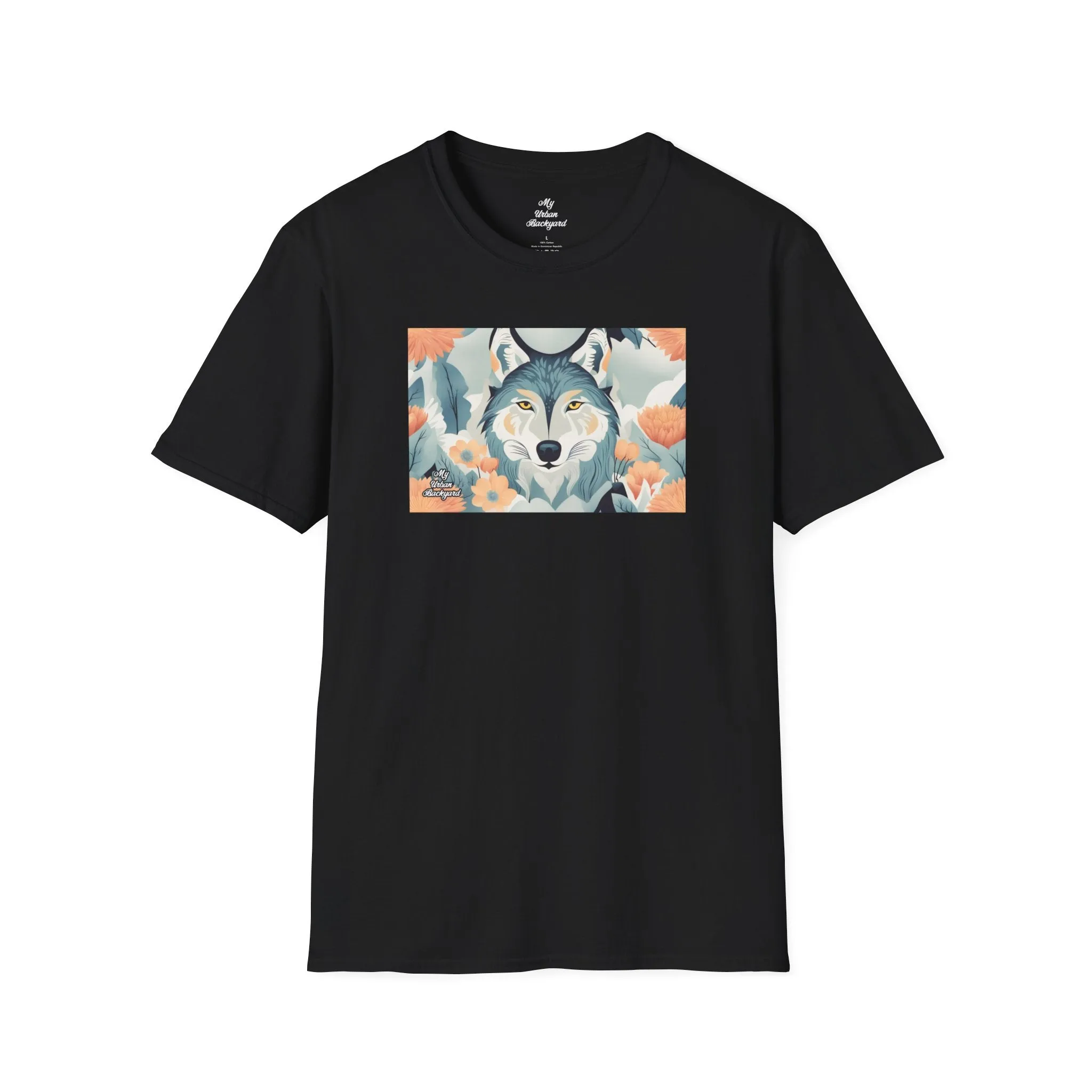 Blue Wolf, Soft 100% Cotton T-Shirt, Unisex, Short Sleeve, Classic Fit
