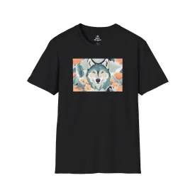 Blue Wolf, Soft 100% Cotton T-Shirt, Unisex, Short Sleeve, Classic Fit