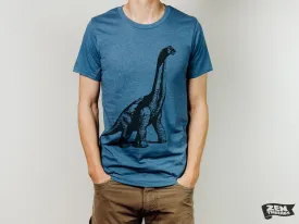 Dinosaur Brontosaurus Vintage Soft Unisex T-Shirt - Custom Color - Perfect Birthday Gift
