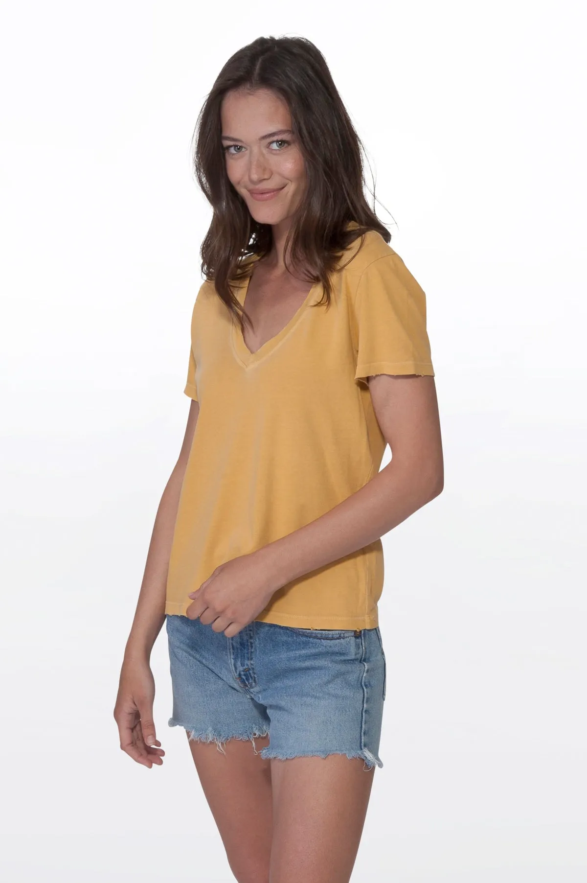 Organic Banana V-Neck Tee